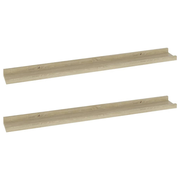 Wandregale Sonoma-Eiche Depe 80x9x3cm (2 Stück)