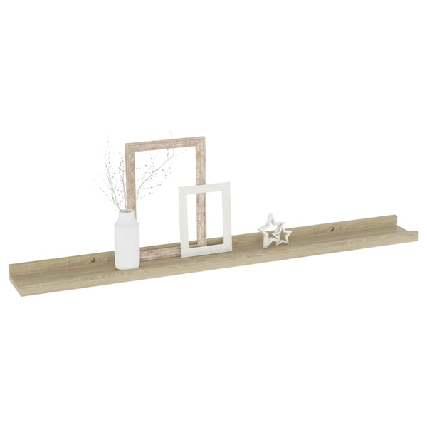 Wandregale Sonoma-Eiche Depe 80x9x3cm (2 Stück)
