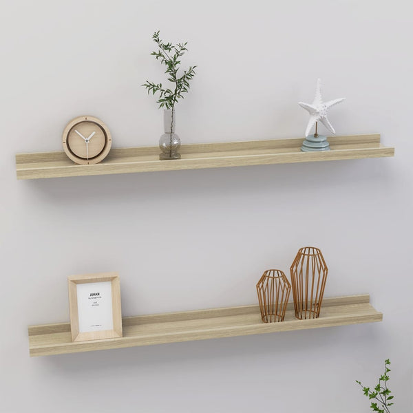 Wandregale Sonoma-Eiche Depe 80x9x3cm (2 Stück)