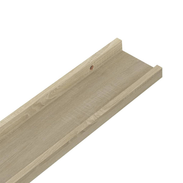 Sonoma-Eiche Wandregale Depe 115x9x3cm (2 Stück)