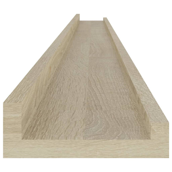 Sonoma-Eiche Wandregale Depe 115x9x3cm (2 Stück)