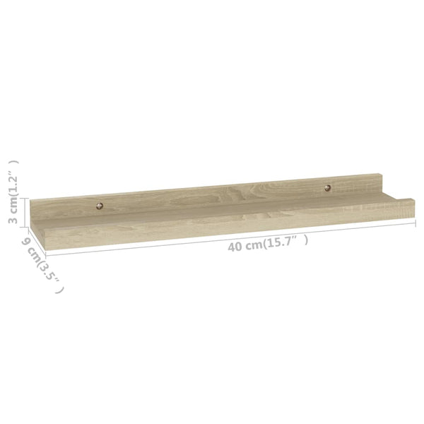 Sonoma Eiche Wandregale Depe 40x9x3cm (4 Stk.)