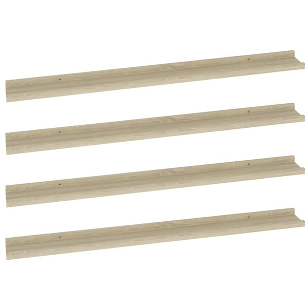 Sonoma-Eiche Wandregale Depe 100x9x3cm (4 Stück)