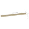 Sonoma-Eiche Wandregale Depe 100x9x3cm (4 Stück)