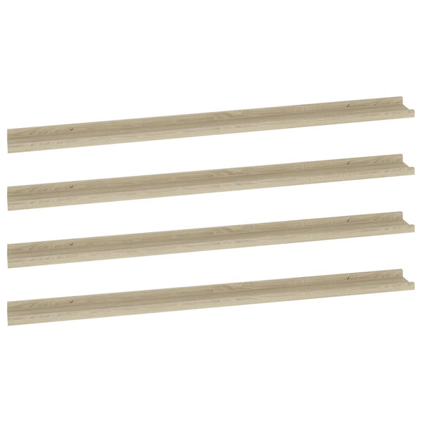Sonoma-Eiche Wandregale Depe 115x9x3cm (4 Stk.)