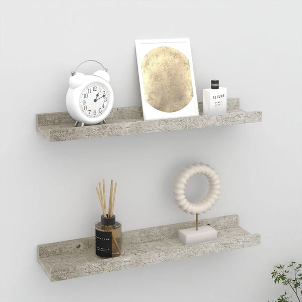 Wandregal Depe Betongrau 40x9x3cm (2 St.)