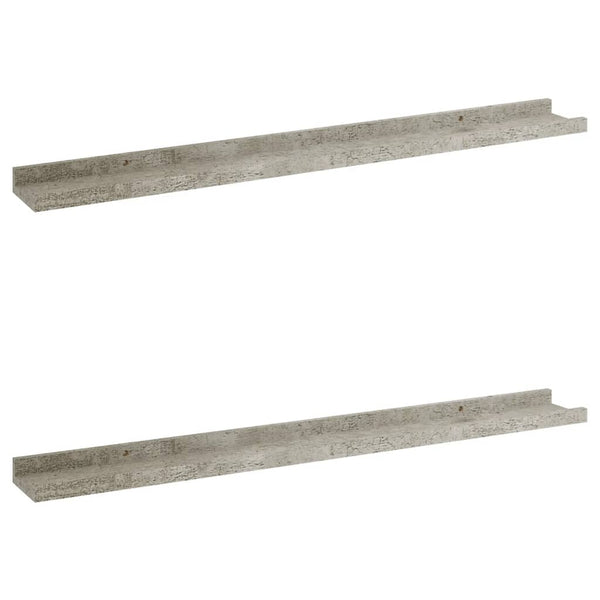 Wandregale Depe, betongrau 80x9x3cm (2 St.)