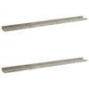 Betongraue Wandregale Depe 100x9x3cm (2 St.)