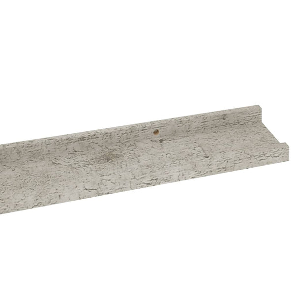 Betongraue Wandregale Depe 100x9x3cm (2 St.)