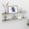 Betongraue Wandregale Depe 100x9x3cm (2 St.)