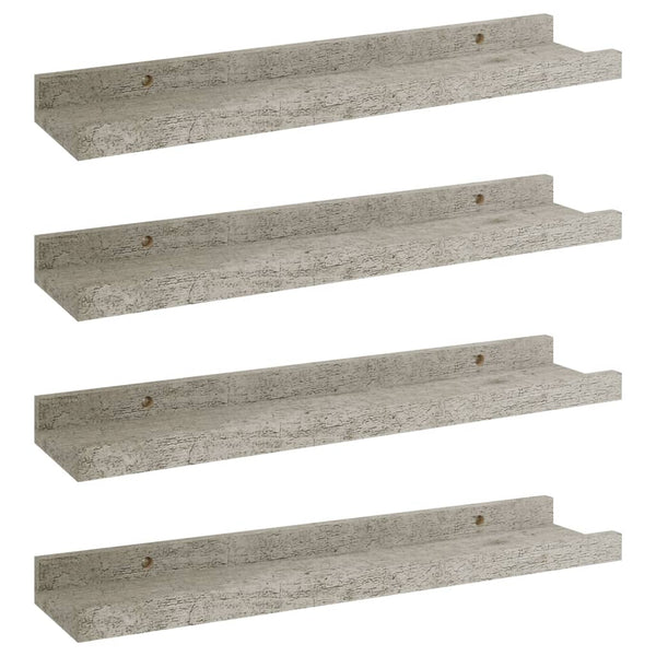 Wandregale Depe, betongrau 40x9x3cm (4 Stk.)