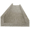 Betongraue Wandregale Depe 60x9x3cm (4 Stück)
