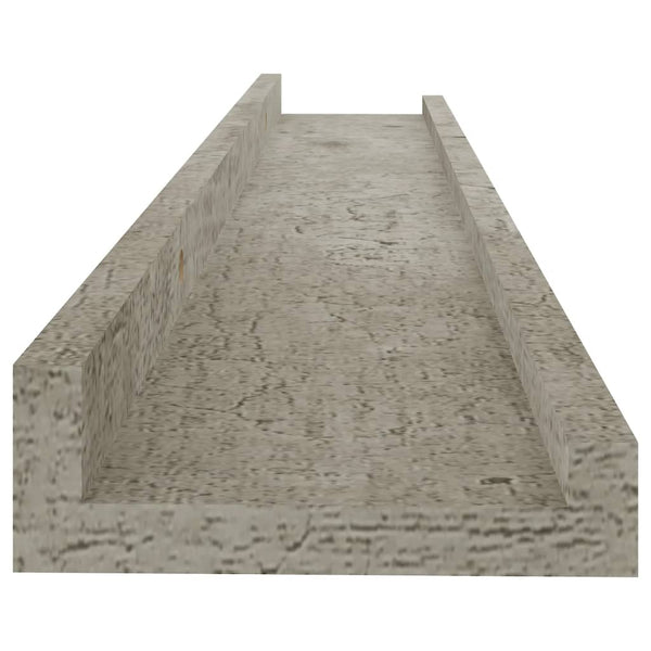 Betongraue Wandregale Depe 60x9x3cm (4 Stück)