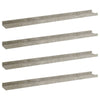 Betongraue Wandregale Depe 80x9x3cm (4 Stück)