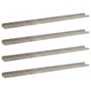 Wandregale Depe, betongrau, 100x9x3cm (4 Stk.)