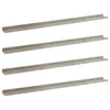 Betoninharmaa seinähyllyt Depe 115x9x3cm (4 kpl)