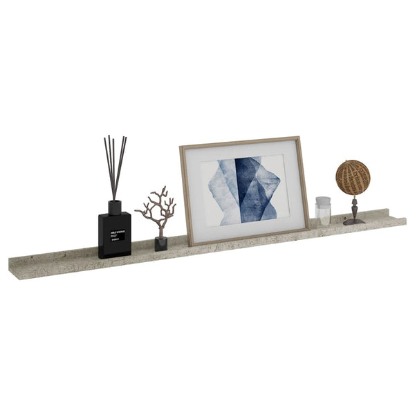 Betoninharmaa seinähyllyt Depe 115x9x3cm (4 kpl)