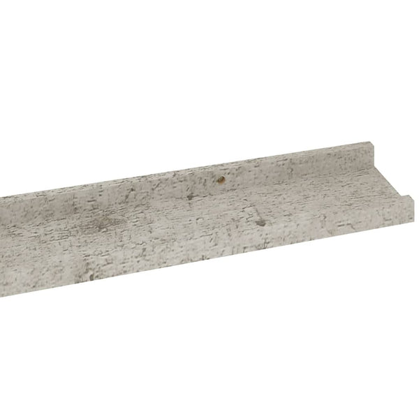 Betoninharmaa seinähyllyt Depe 115x9x3cm (4 kpl)