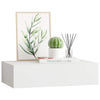 Weißes Wandregal Czank 40x23,5x10cm (MDF)