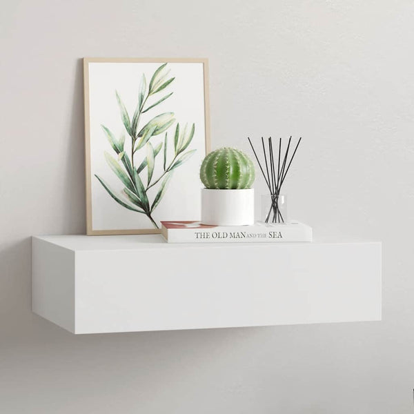 Weißes Wandregal Czank 40x23,5x10cm (MDF)