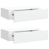 Weiße Wandregale Czank 40x23,5x10cm (2 Stück MDF)