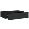 Schwarze Wandregale Czank 40x23,5x10cm (2 Stück MDF)
