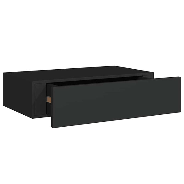 Schwarze Wandregale Czank 40x23,5x10cm (2 Stück MDF)