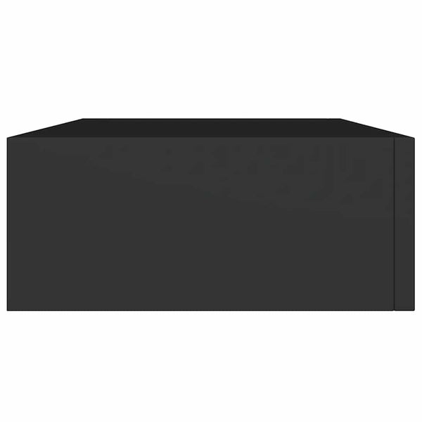Schwarze Wandregale Czank 40x23,5x10cm (2 Stück MDF)