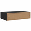 Schwarze Wandregale Czank 40x23,5x10cm (2 Stück MDF)