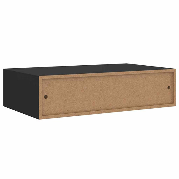 Schwarze Wandregale Czank 40x23,5x10cm (2 Stück MDF)