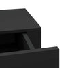 Schwarze Wandregale Czank 40x23,5x10cm (2 Stück MDF)