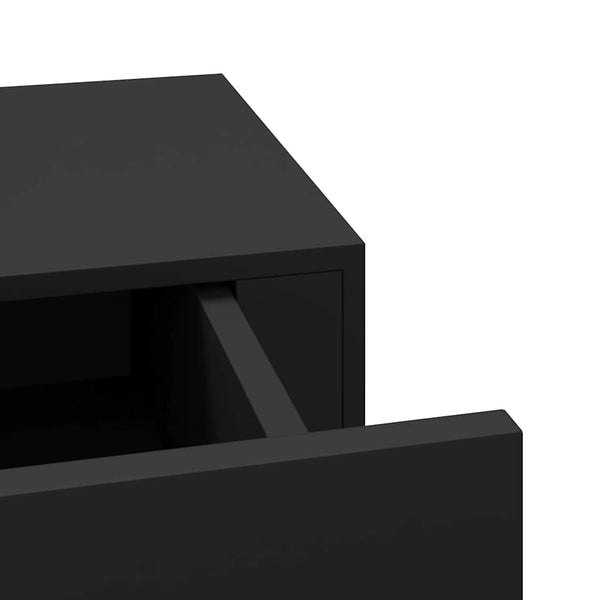 Schwarze Wandregale Czank 40x23,5x10cm (2 Stück MDF)