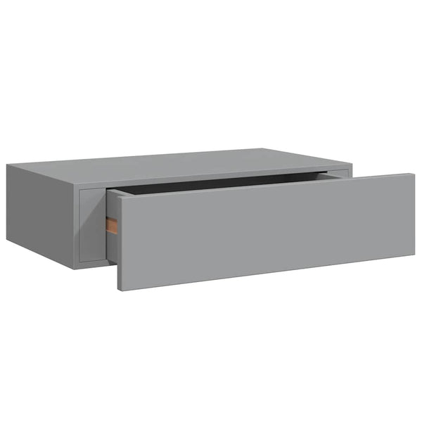 Graues Wandregal Czank 40x23,5x10cm (MDF)