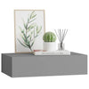 Graues Wandregal Czank 40x23,5x10cm (MDF)
