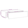 Graues Wandregal Czank 40x23,5x10cm (MDF)