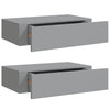 Graues Wandkastenregal Czank 40x23,5x10cm (2 Stück MDF)