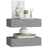 Graues Wandkastenregal Czank 40x23,5x10cm (2 Stück MDF)