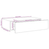 Eiche Wandkastenregale Czank 40x23,5x10cm (2 Stück MDF)