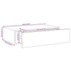 Wandregalbox Czank 40x23,5x10cm (MDF) betongrau