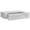 Wandregale Czank aus Beton in Grau 40x23,5x10cm (2 Stück MDF)