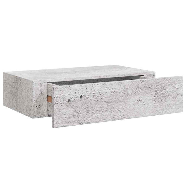 Wandregale Czank aus Beton in Grau 40x23,5x10cm (2 Stück MDF)