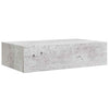 Wandregale Czank aus Beton in Grau 40x23,5x10cm (2 Stück MDF)