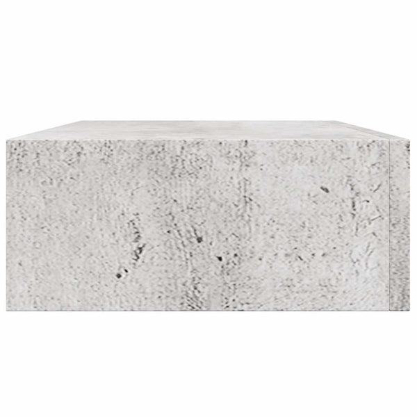 Wandregale Czank aus Beton in Grau 40x23,5x10cm (2 Stück MDF)