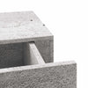 Wandregale Czank aus Beton in Grau 40x23,5x10cm (2 Stück MDF)