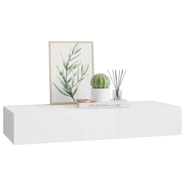 Weißes Wandregal Czank 60x23,5x10cm (MDF)