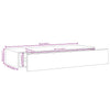 Weißes Wandregal Czank 60x23,5x10cm (MDF)
