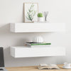 Czank 60x23,5x10cm weißes Wandregal (2 Stück MDF)