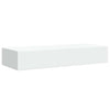 Czank 60x23,5x10cm weißes Wandregal (2 Stück MDF)