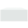 Czank 60x23,5x10cm weißes Wandregal (2 Stück MDF)