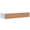 Czank 60x23,5x10cm weißes Wandregal (2 Stück MDF)